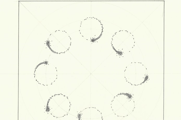 Part of the liquid state, magnetic porcelain series of studies. Ink drawing on A4 220gm acid free heavyweight paper.
