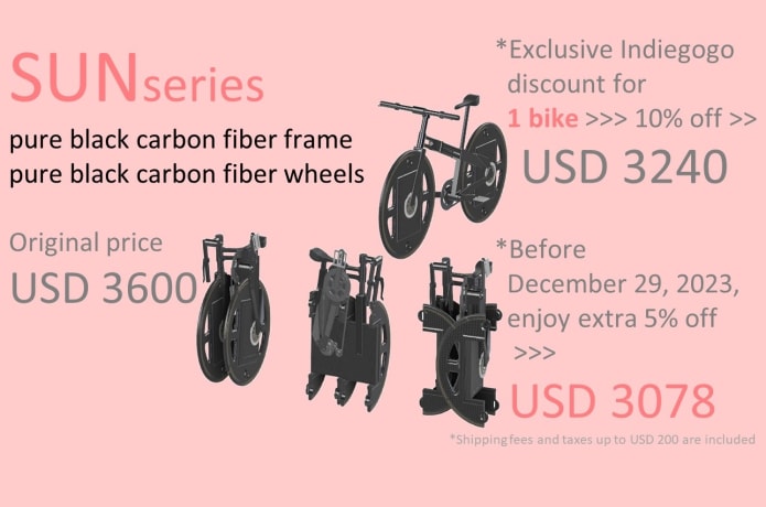 SD1 foldable bike with foldable wheels Indiegogo