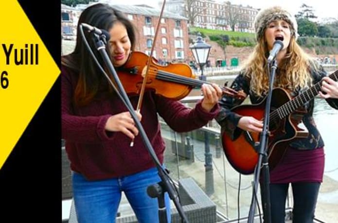 Filming 'Sunrise' for Balcony TV Exeter with Miriam Wakeling and Nadine Nagen