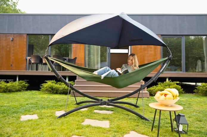anymaka Portable Hammock Stand that Sets Up in 3s | Indiegogo
