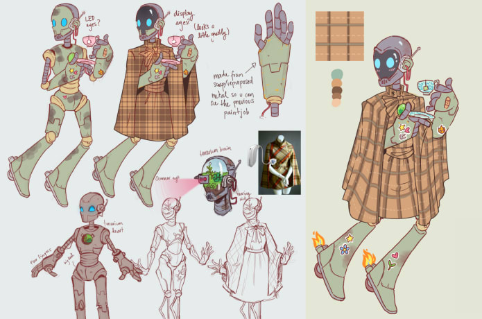 Amelie concept art (by Aster Santiago)