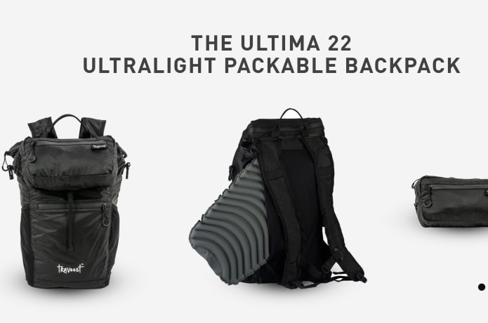 Ultima22: Packable Backpack with 10unique features | Indiegogo