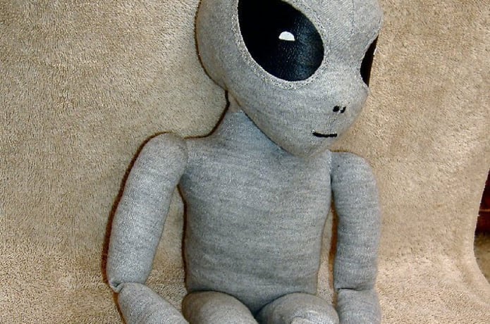Grey alien plush clearance