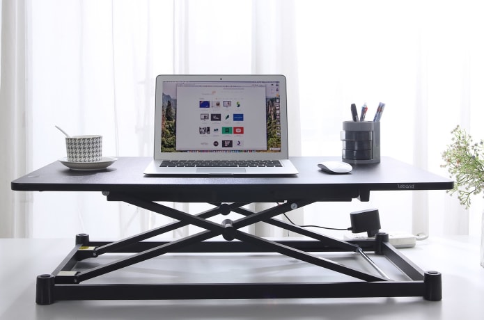 Leband Electric Sit Stand Desk Converter Indiegogo
