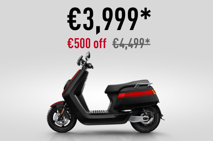 NGT eScooter: Black w/Red Stripes