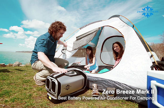 Zero Breeze Mark battery power portable AC Indiegogo