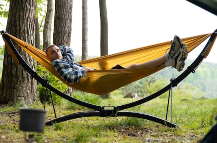 anymaka Portable Hammock Stand that Sets Up in 3s | Indiegogo anymaka Portable Hammock Stand that Sets Up in 3s | Indiegogo