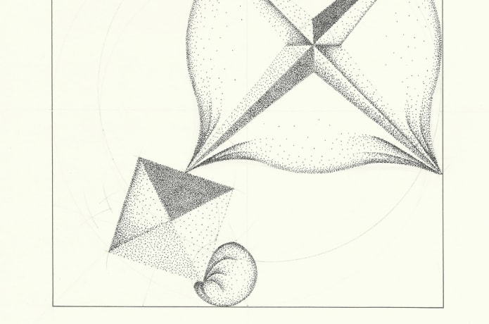 Ink study looking at tension and potential energy. Ink drawing on A4 220gm acid free heavyweight paper.