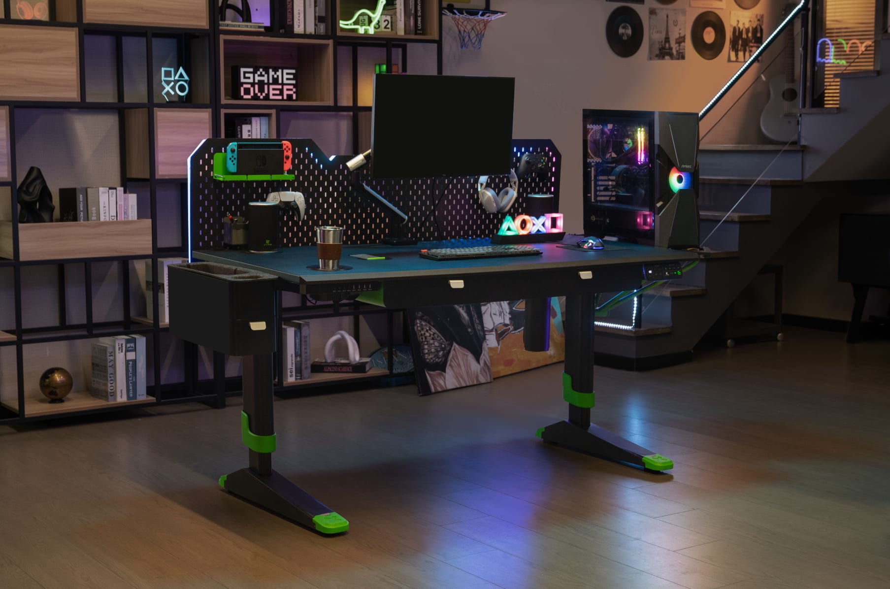 The CyberOne Gaming Desk: A Tech- and Storage-Heavy Design - Core77