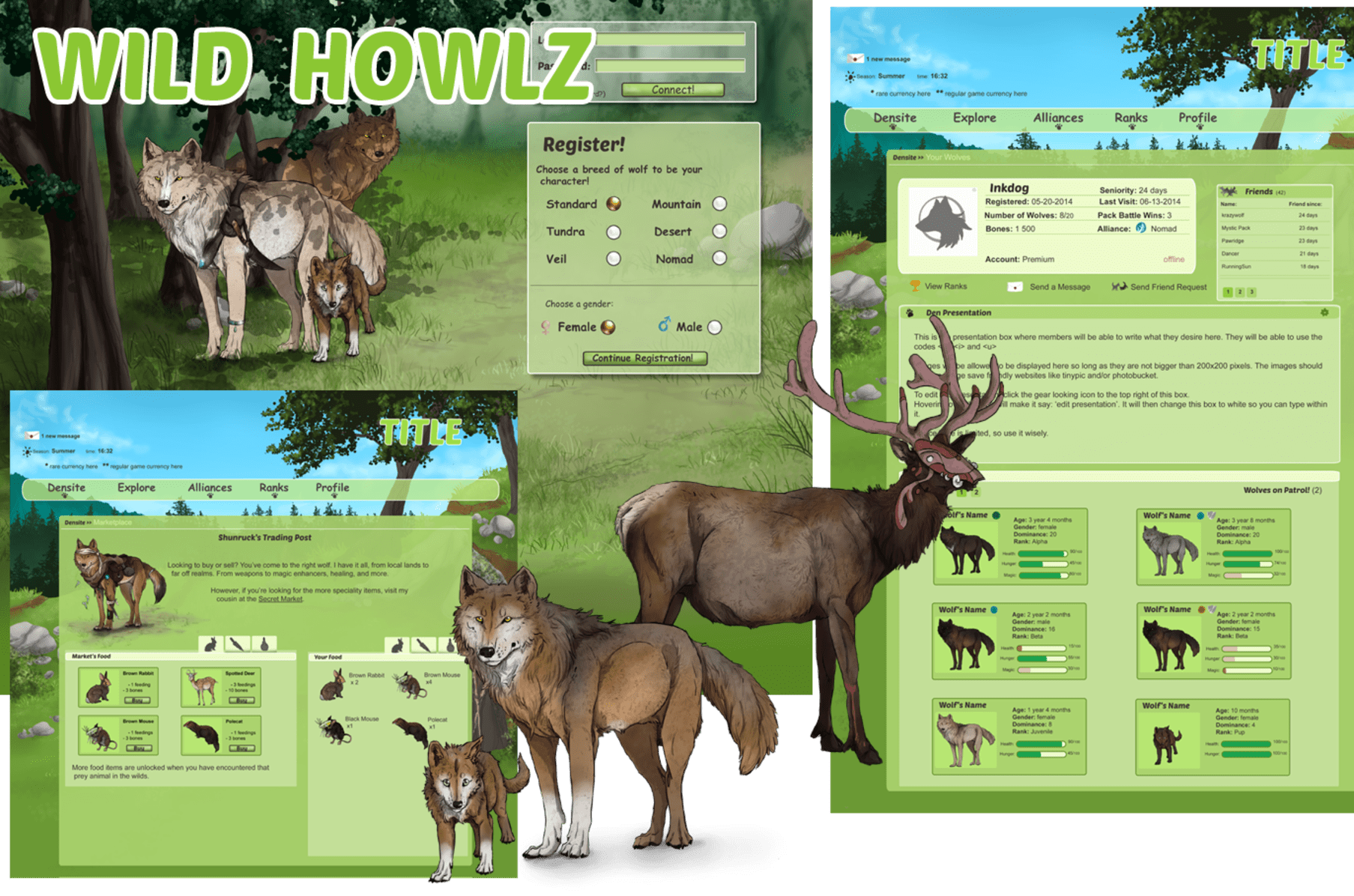wild howlz online wolf game indiegogo