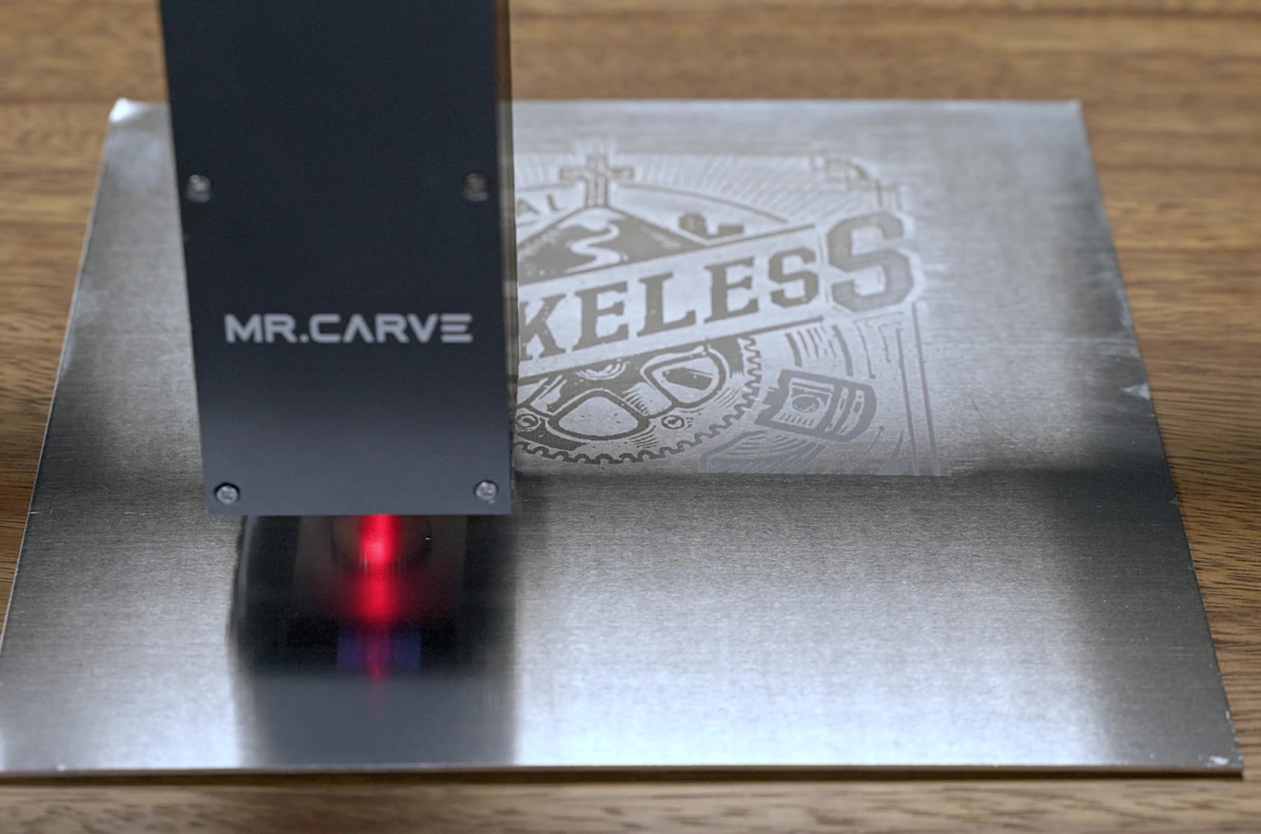 MR CARVE M1 Pro Optical Fiber Laser Engraver Supports Rotary Roller