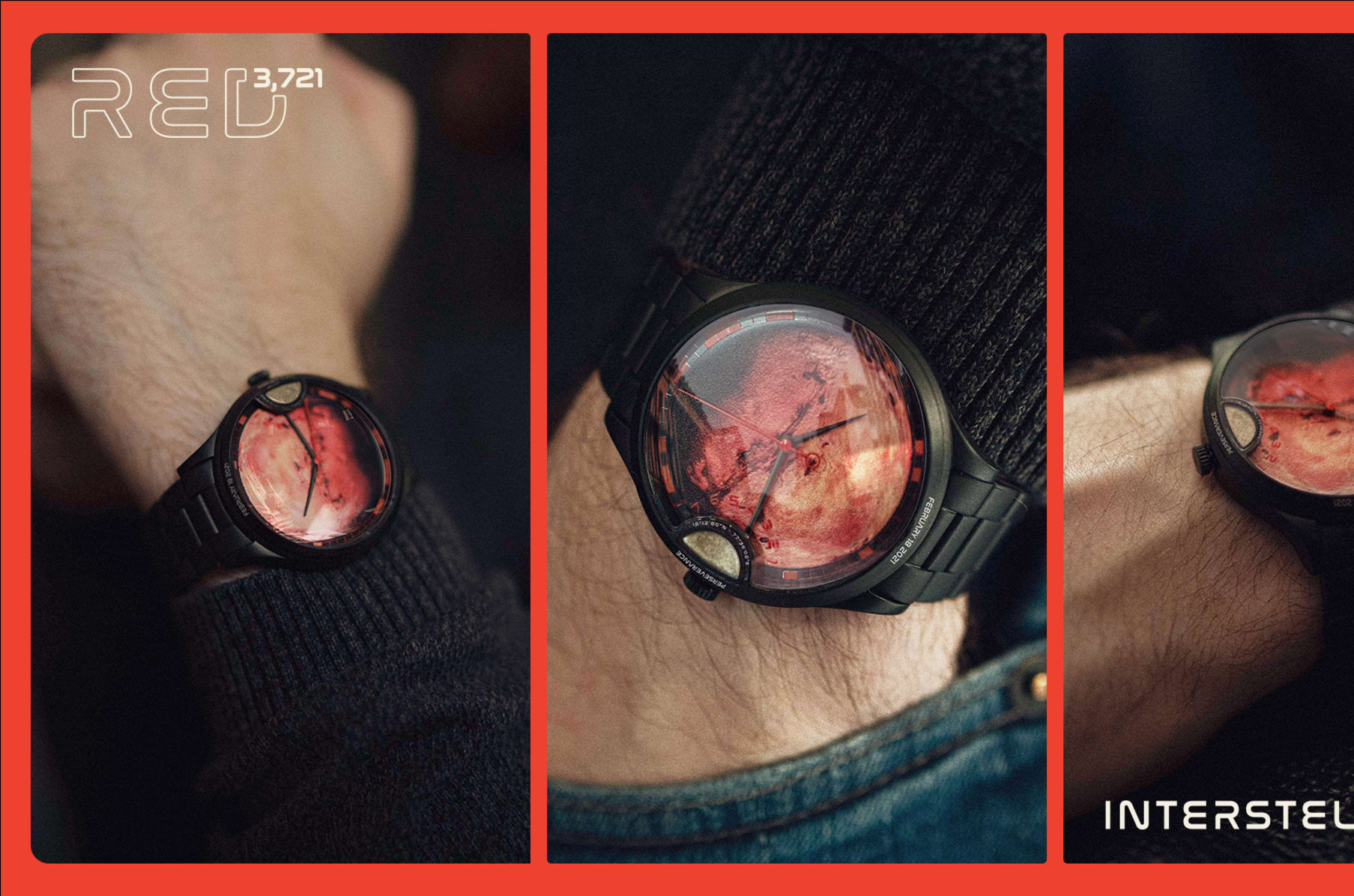 RED 3.721 The Watch with Meteorite Mars dust Indiegogo