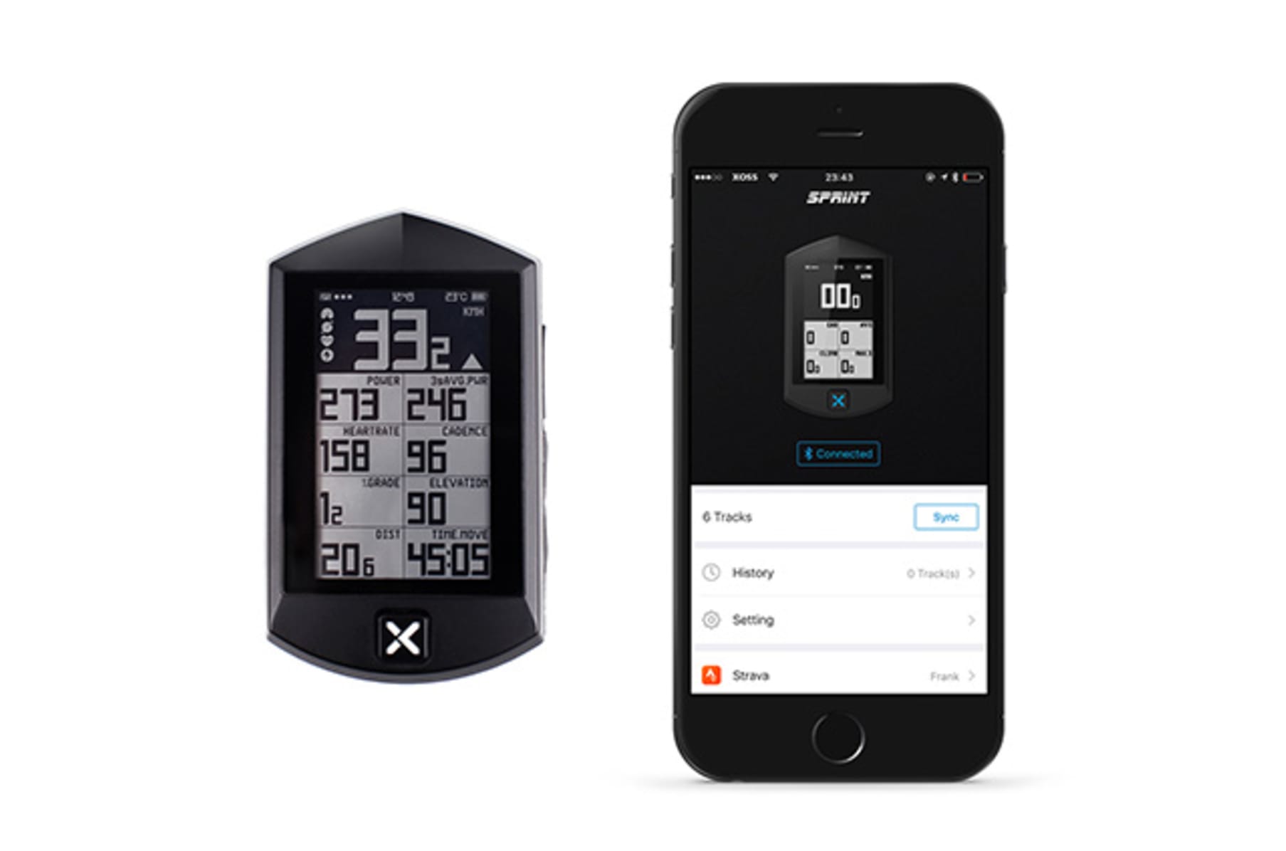 Xoss sprint bike best sale computer