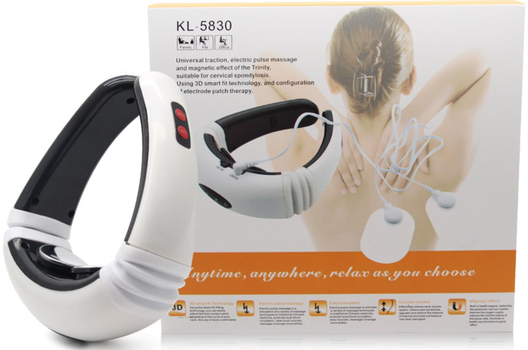 RelaxUltima Electric TENS Pulse Technology Portable Neck Massager - Pick  Your Plum