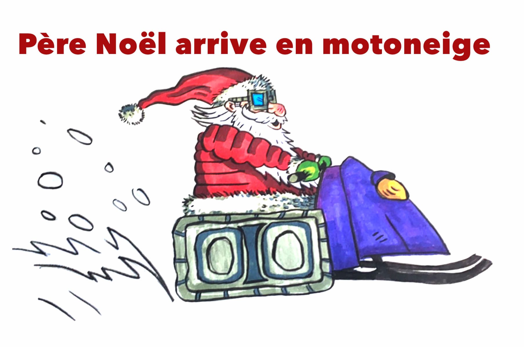 Pere Noel Arrive En Motoneige La De Noel 21 Indiegogo