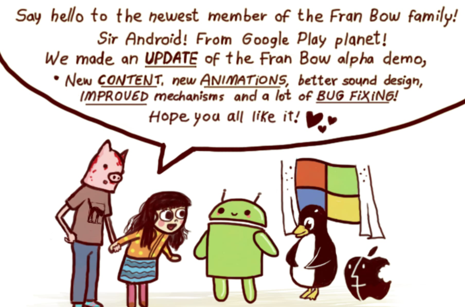 Fran Bow A Very Creepy Point Click Adventure Indiegogo Today i learned that remor from fran bow and specimen 8 (aka deer lord) from spooky's house of jumpscares bear a striking resemblance to each other (i.redd.it). fran bow a very creepy point click
