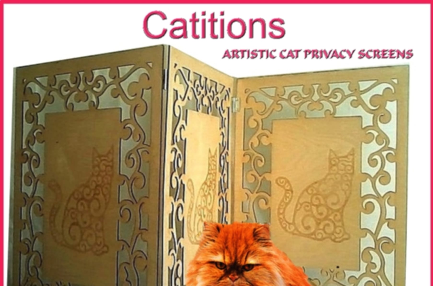 Catitions The Artistic Privacy Screen For Cats Indiegogo