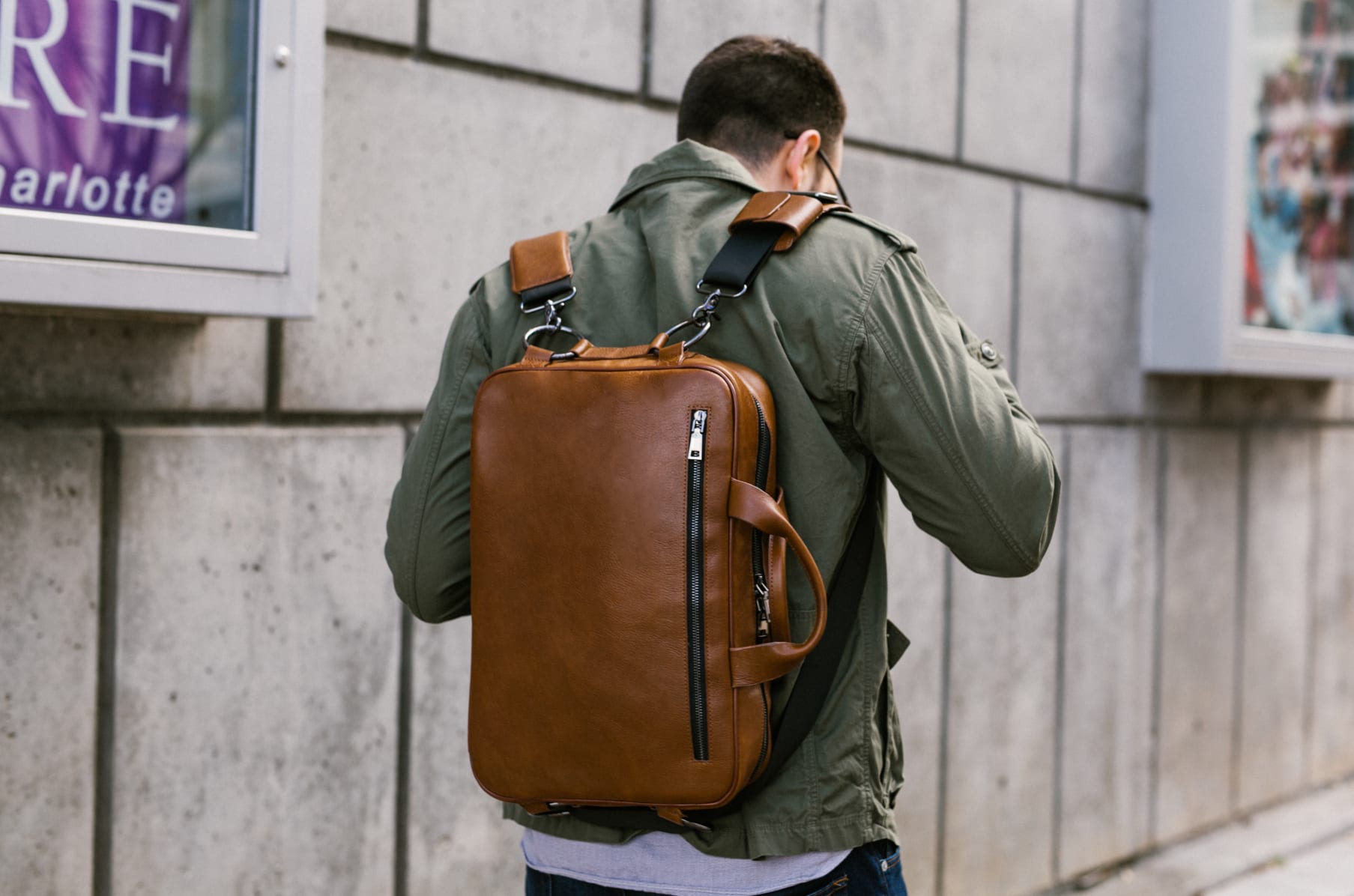 Backpack convert to messenger bag online
