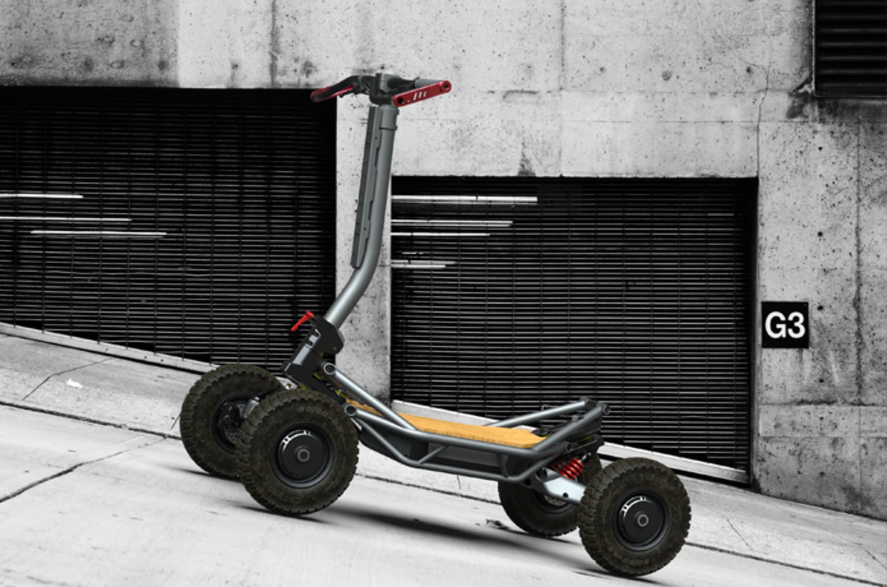 4 wheel off clearance road electric scooter
