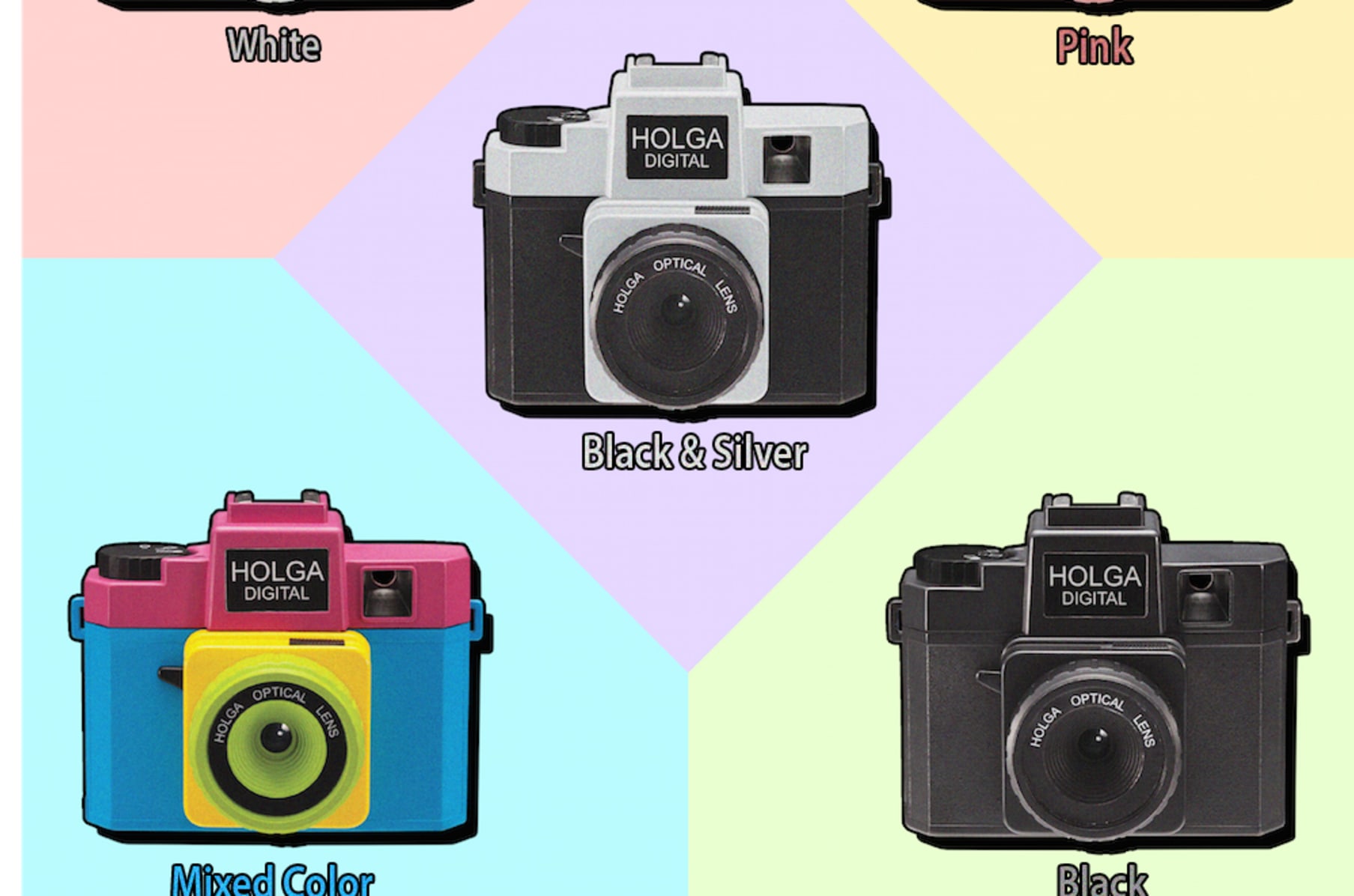 送料無料（沖縄配送） 【新品未使用品】HOLGA DIGITAL MIXED