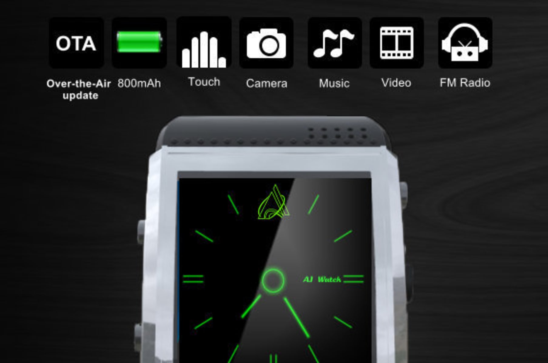 Smart watch with radio clearance