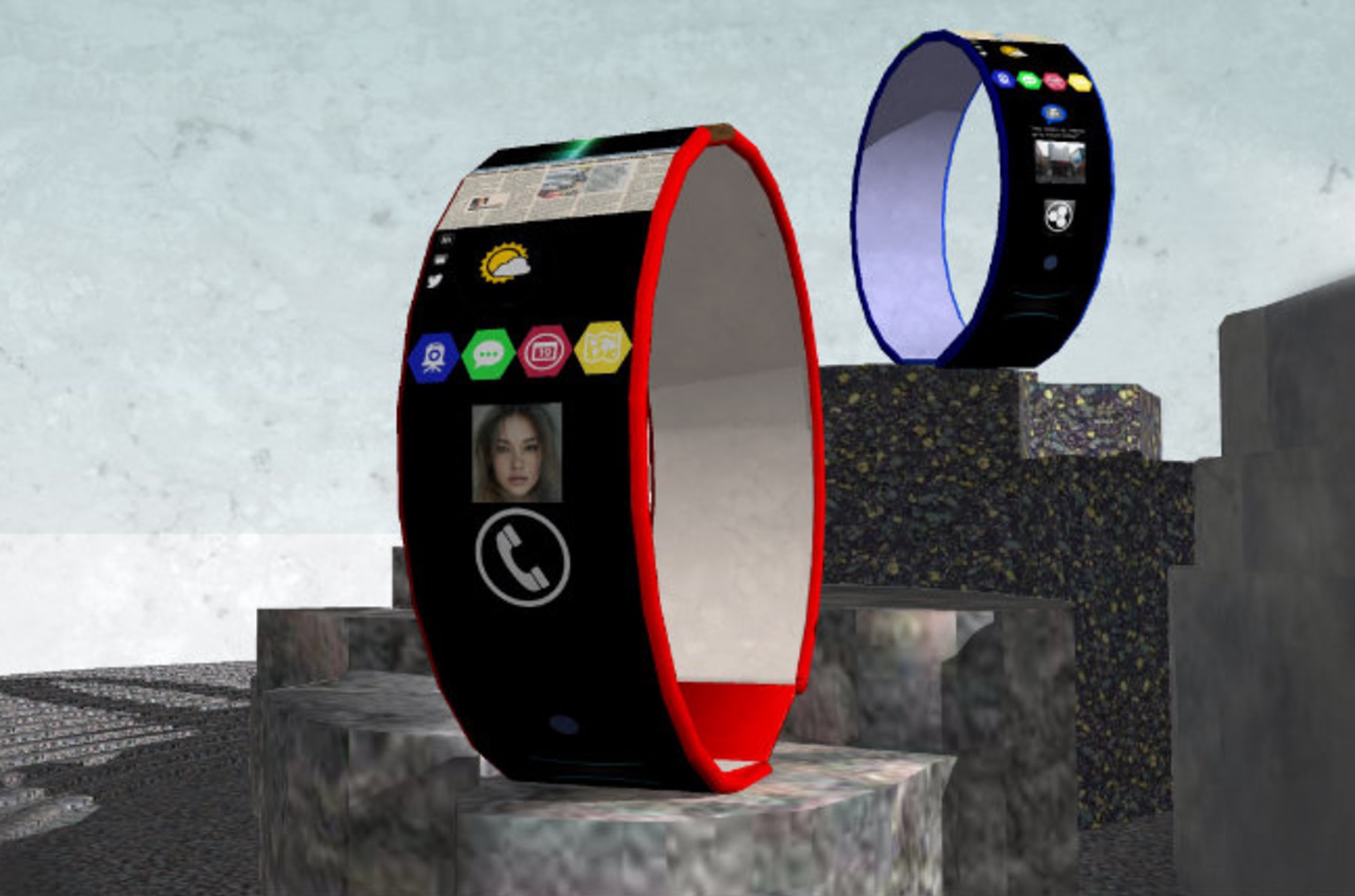 Holographic smartwatch hot sale price