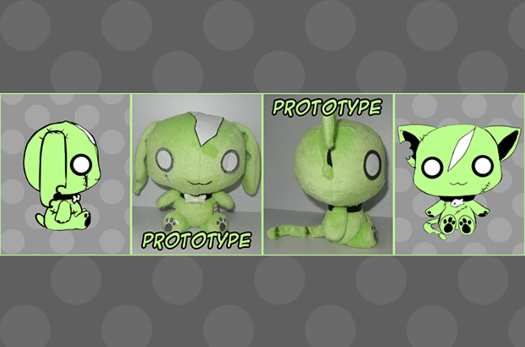 zombie cat plush