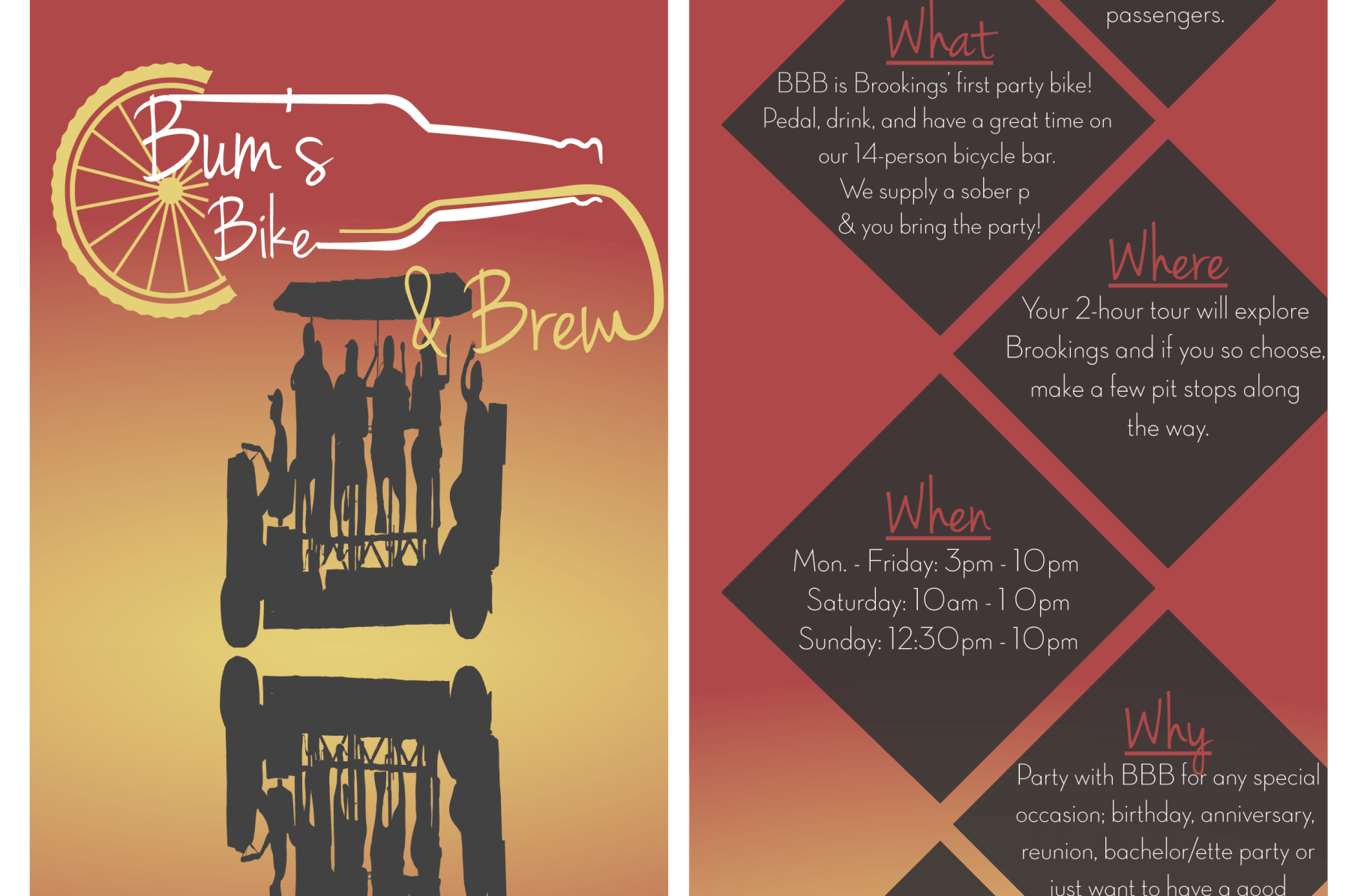Bums bike and brew discount