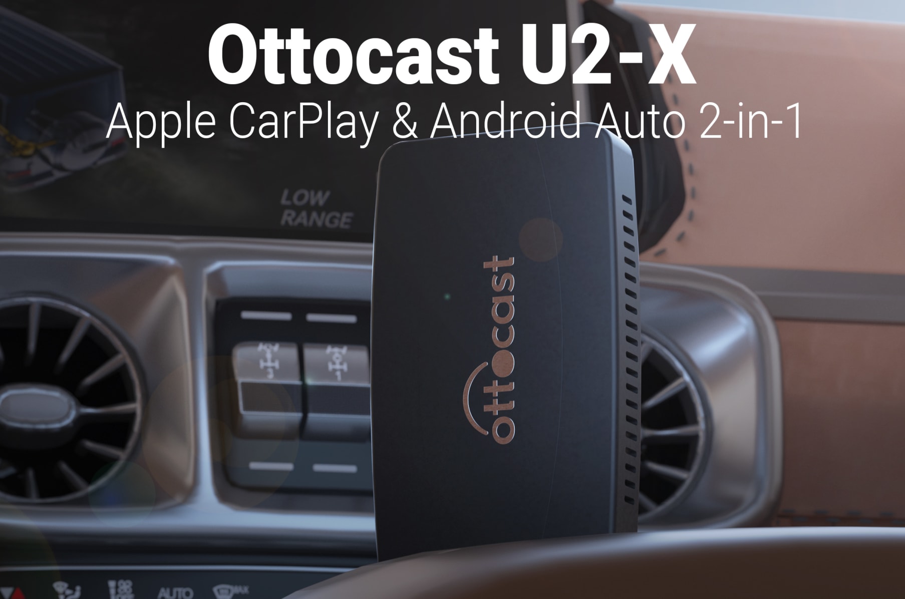 OTTOCAST U2-X Wireless Apple CarPlay Android Auto 2 in 1 Adapter Car  Intelligent System