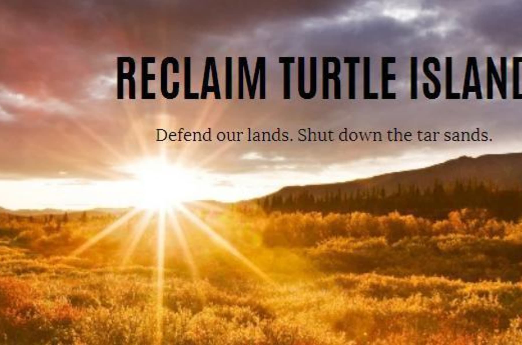Reclaim Turtle Island Indiegogo