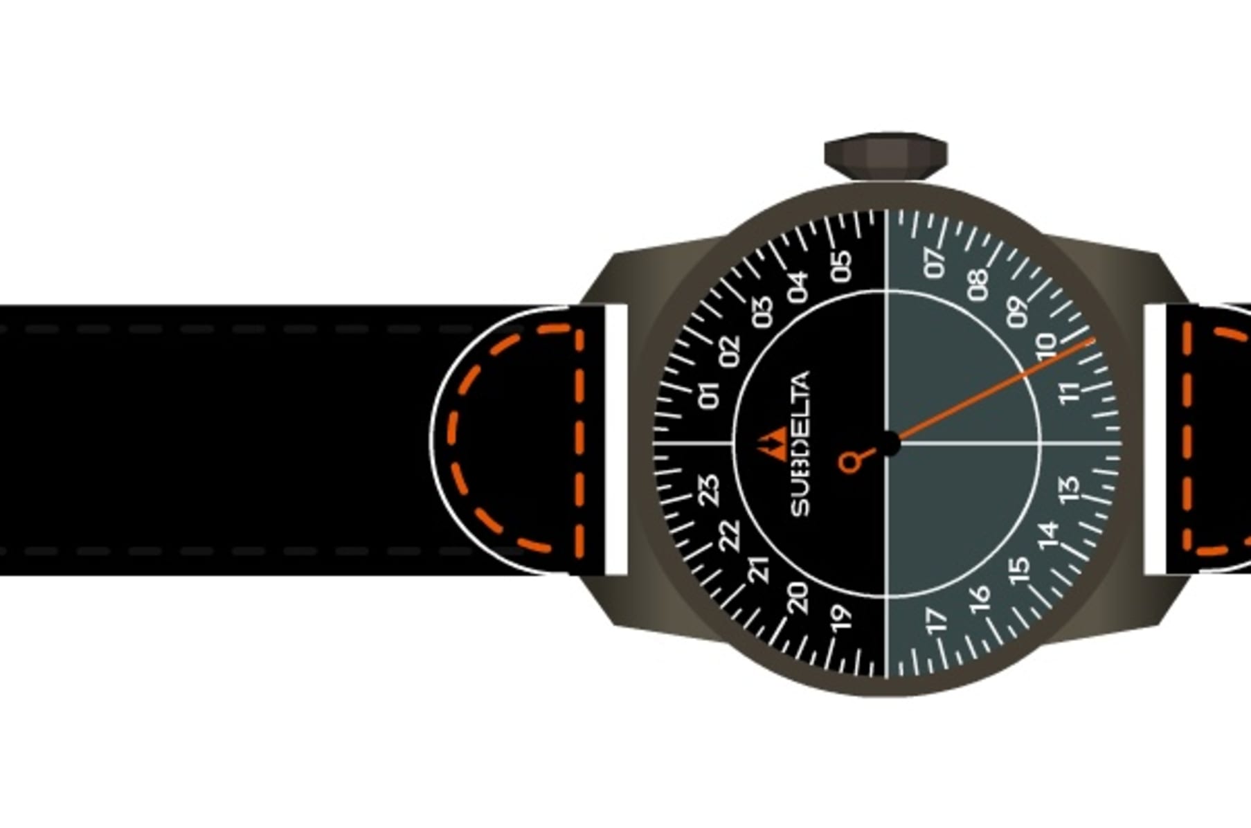 One hand 24 hour watch shop