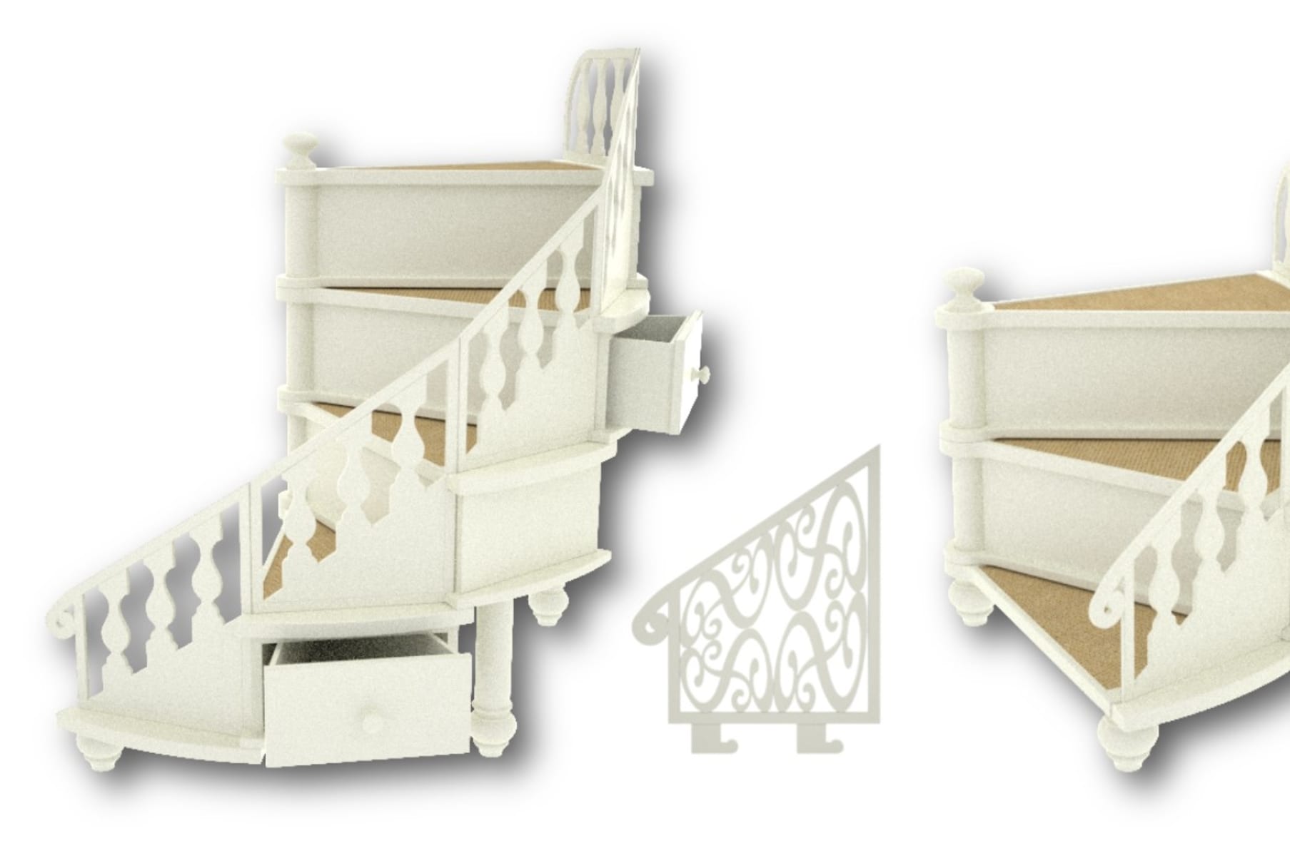 Spiral staircase sales for dogs