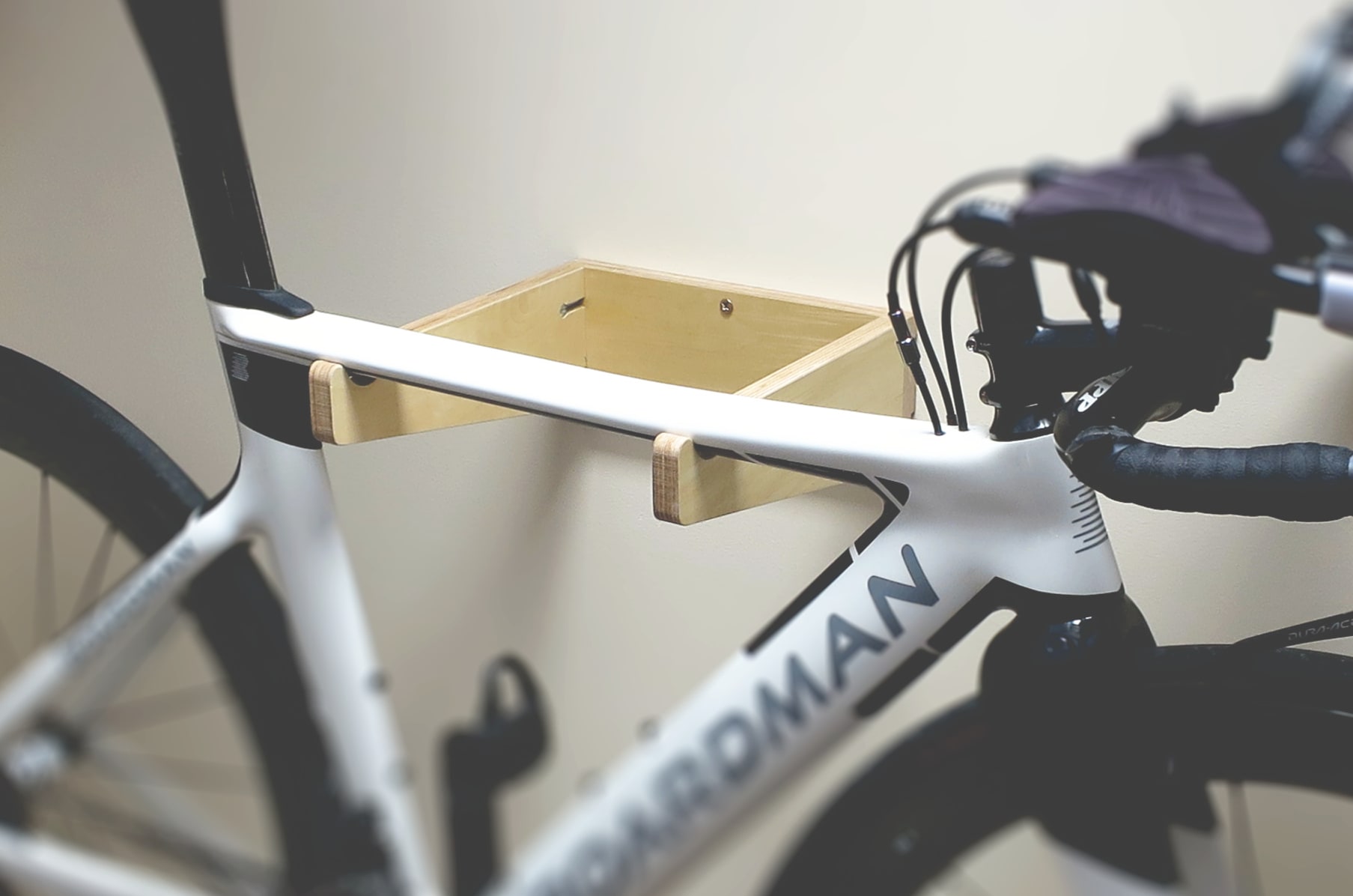 outdoor wall bike rack