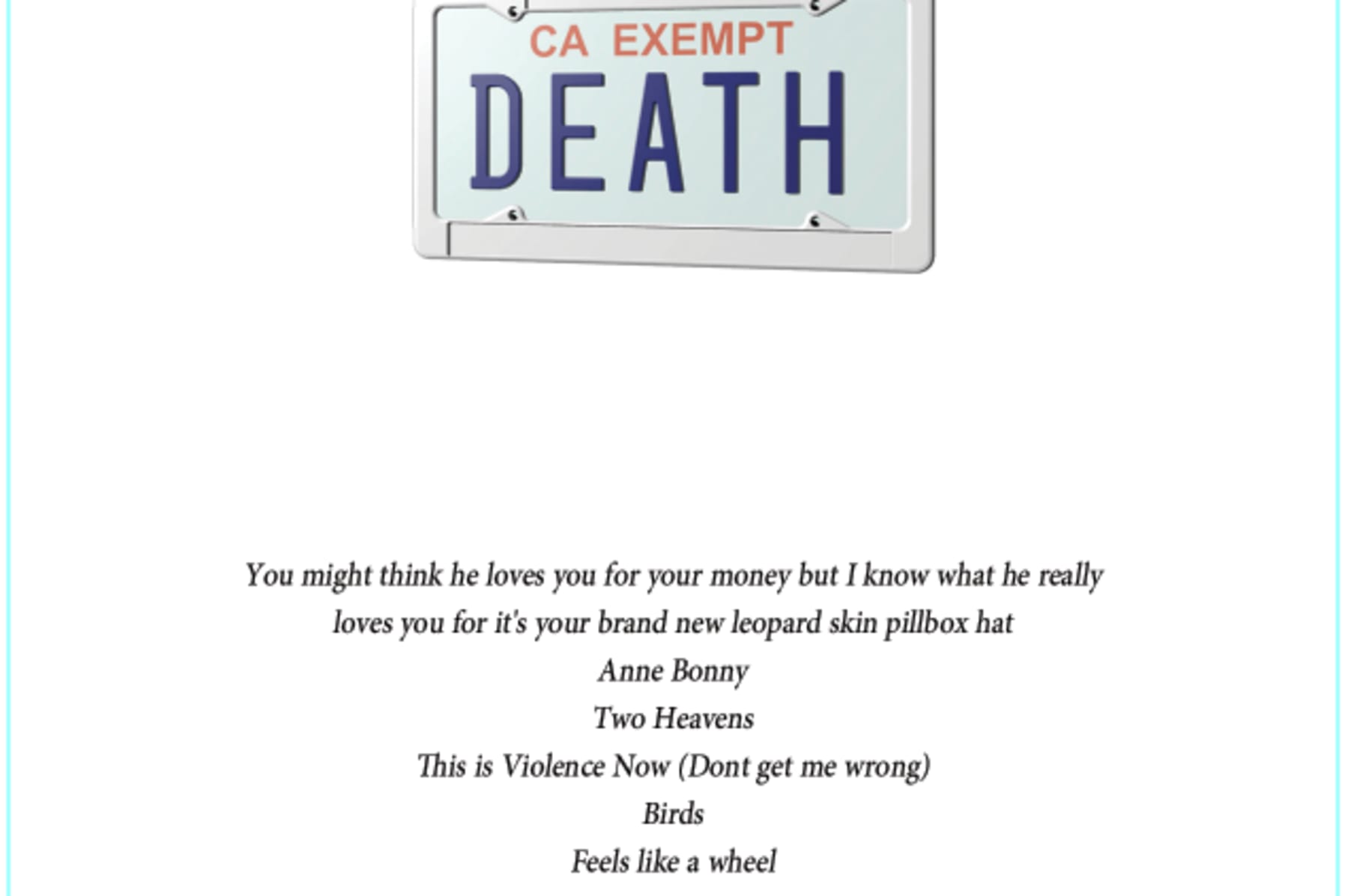 Death Grips - Government Plates on | Indiegogo