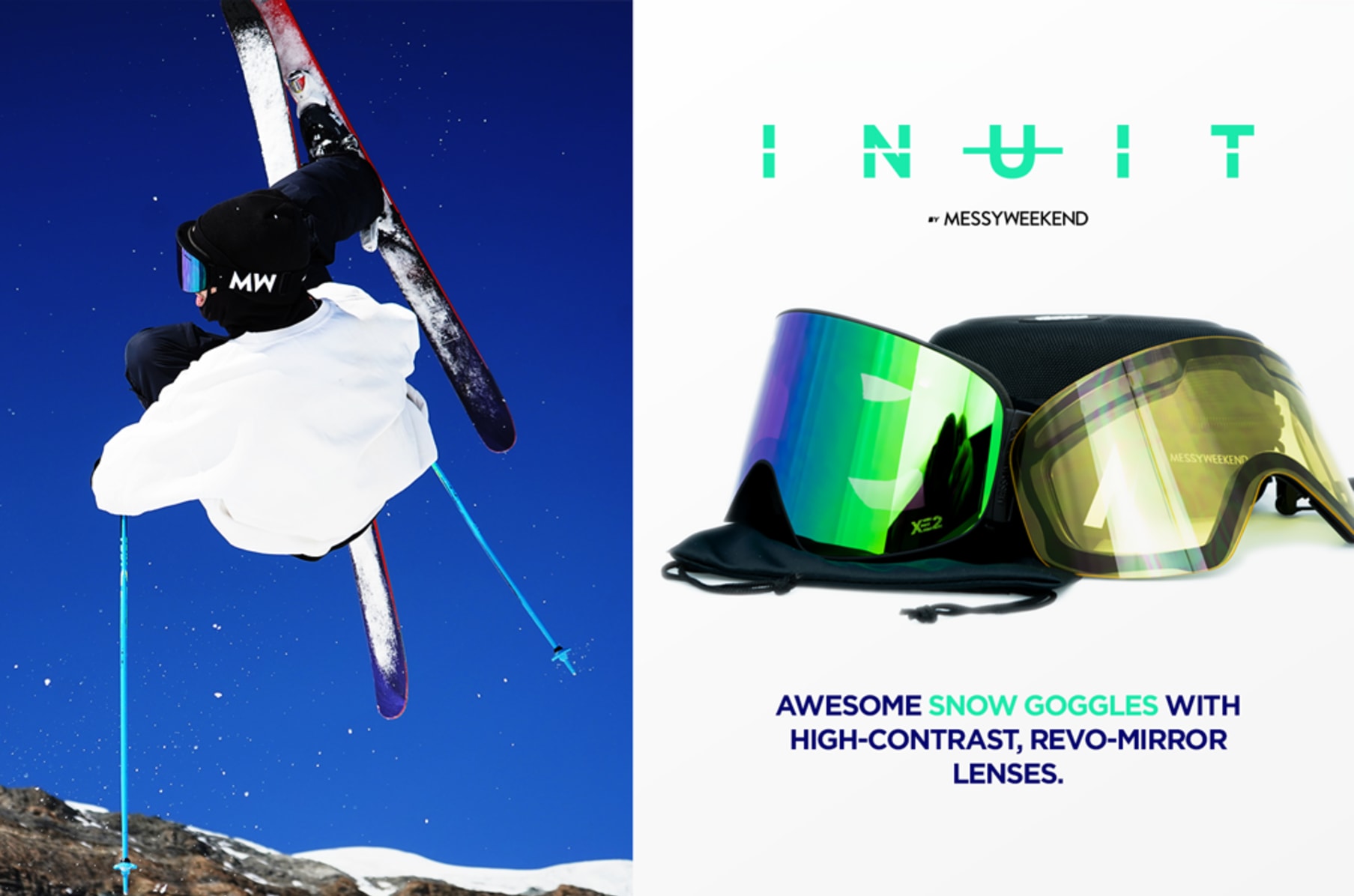 Messy weekend ski goggles store