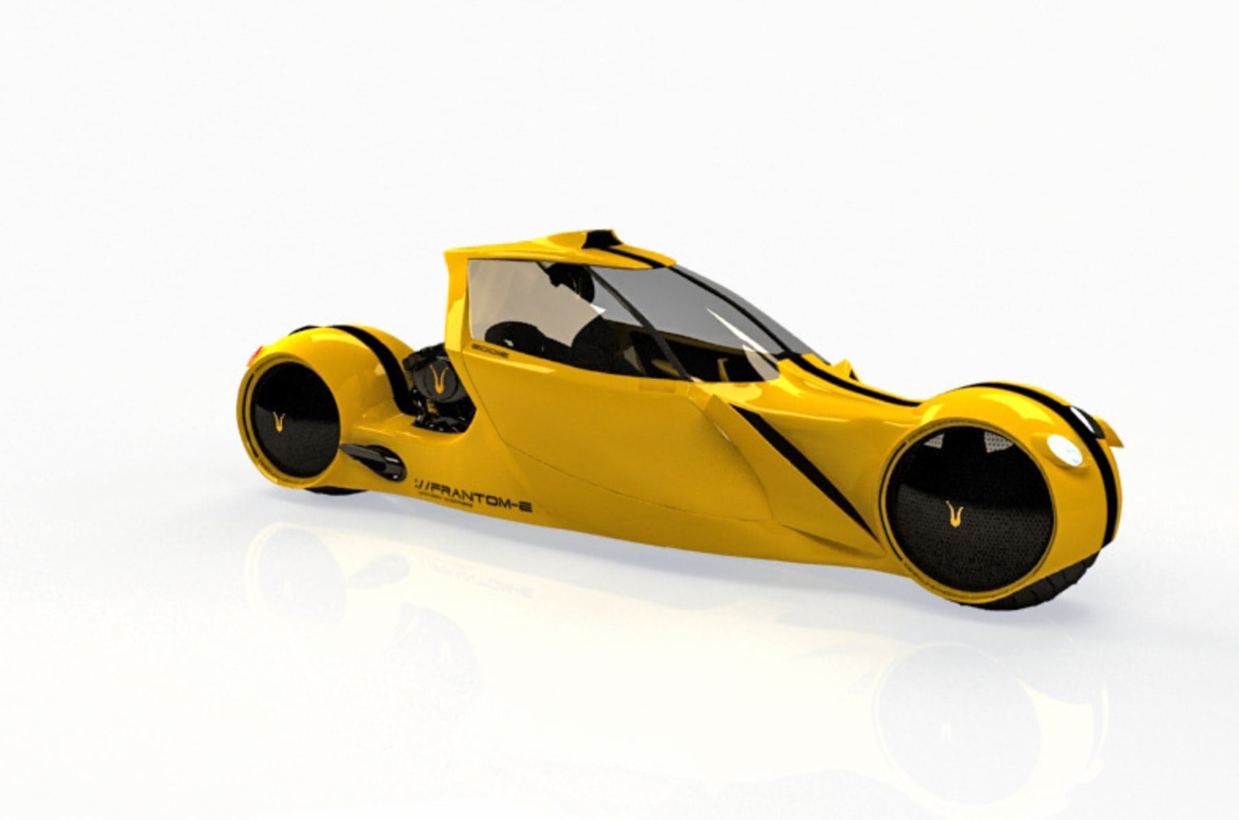 Enclosed cheap reverse trike