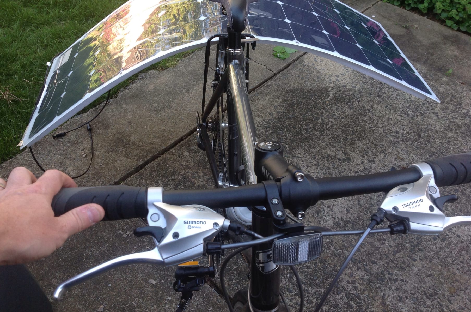 Solar shop bike trailer