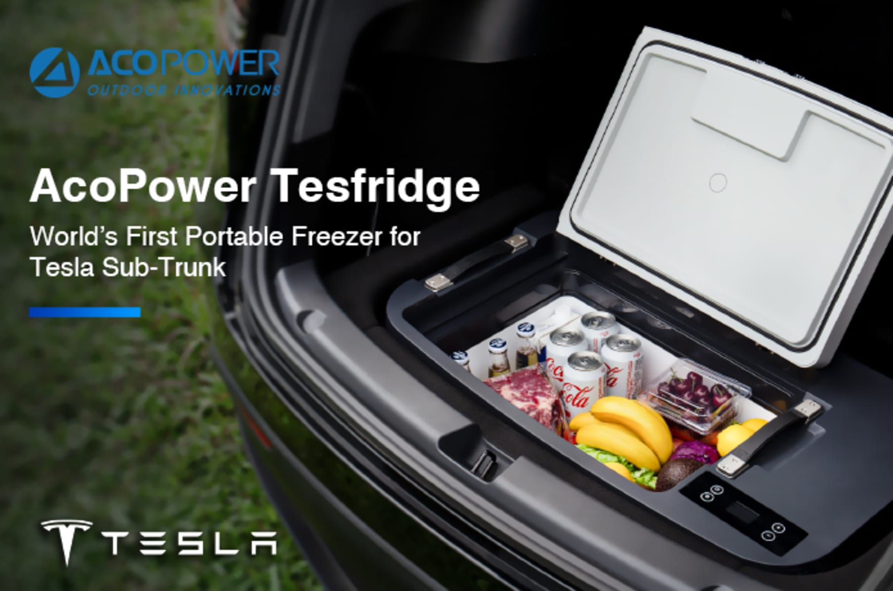 TesFridge, Portable Fridge for Tesla Sub Trunk