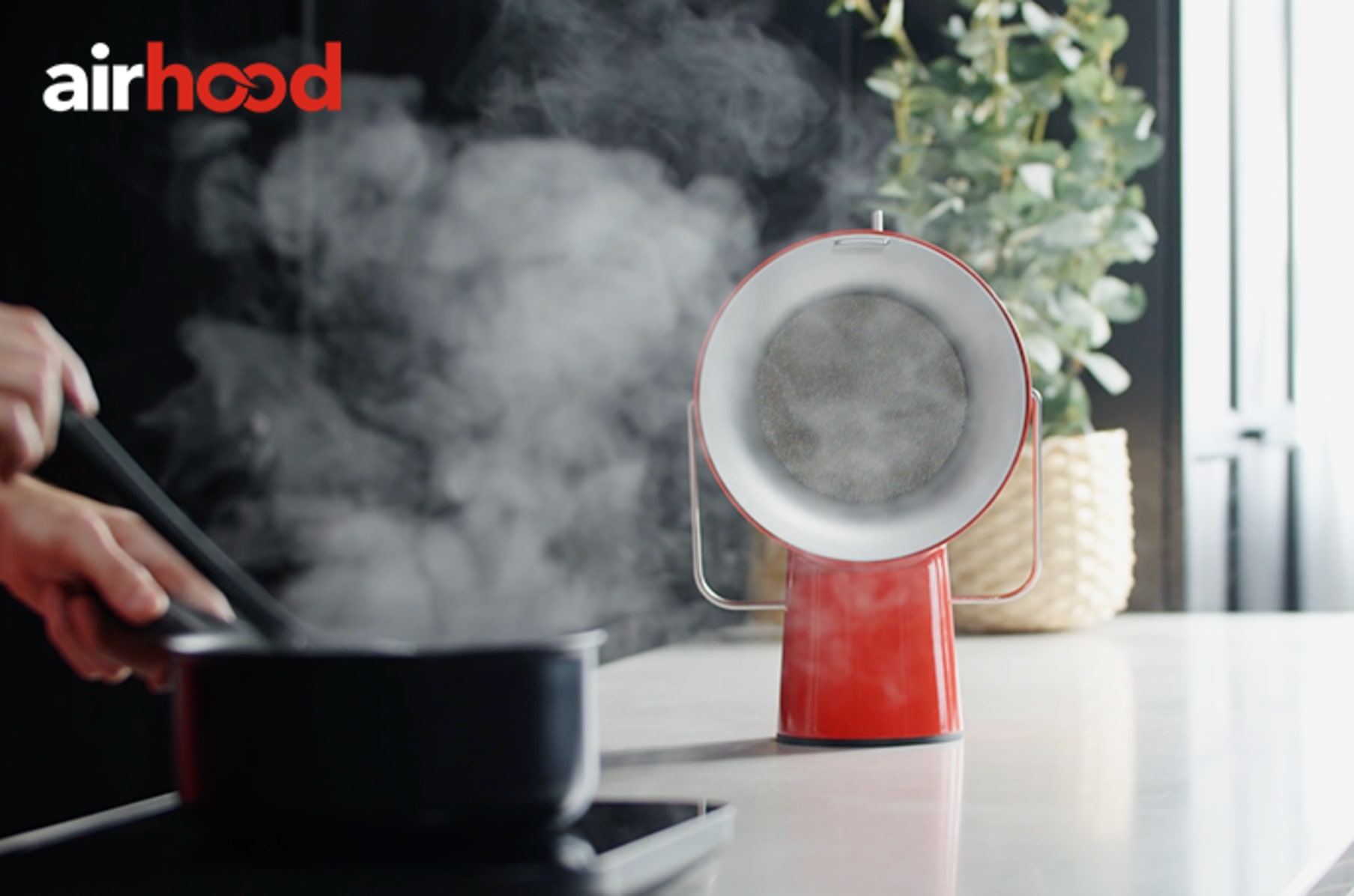 Testing Out AirHood, the Portable Cooking Range Ventilation Hood