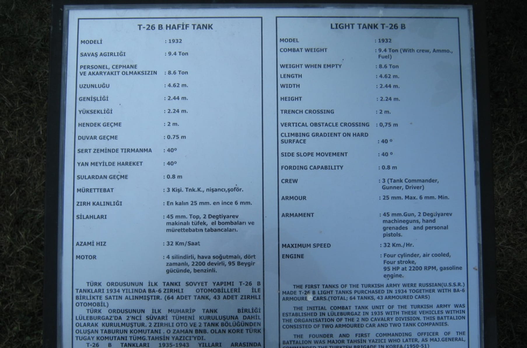 t 26 b tank model kit and history book
