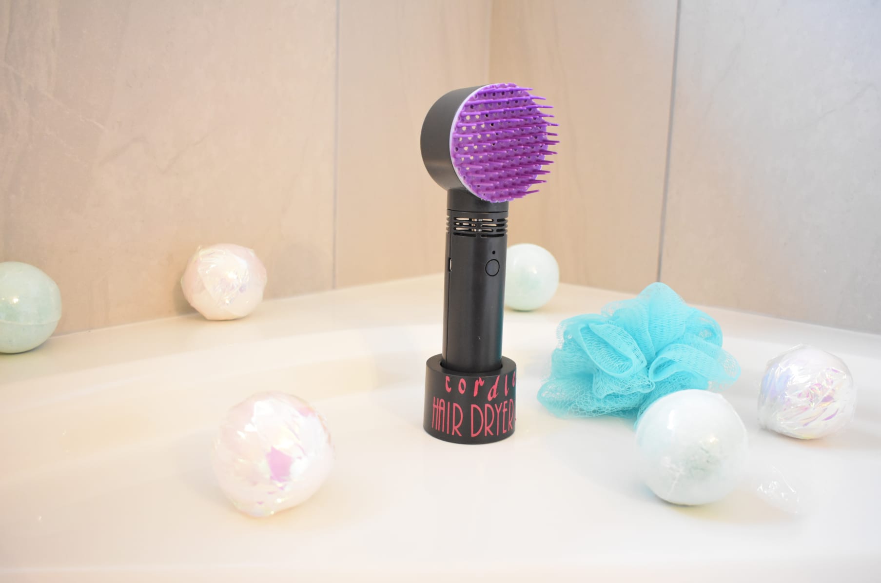 Cordless hair brush dryer discount