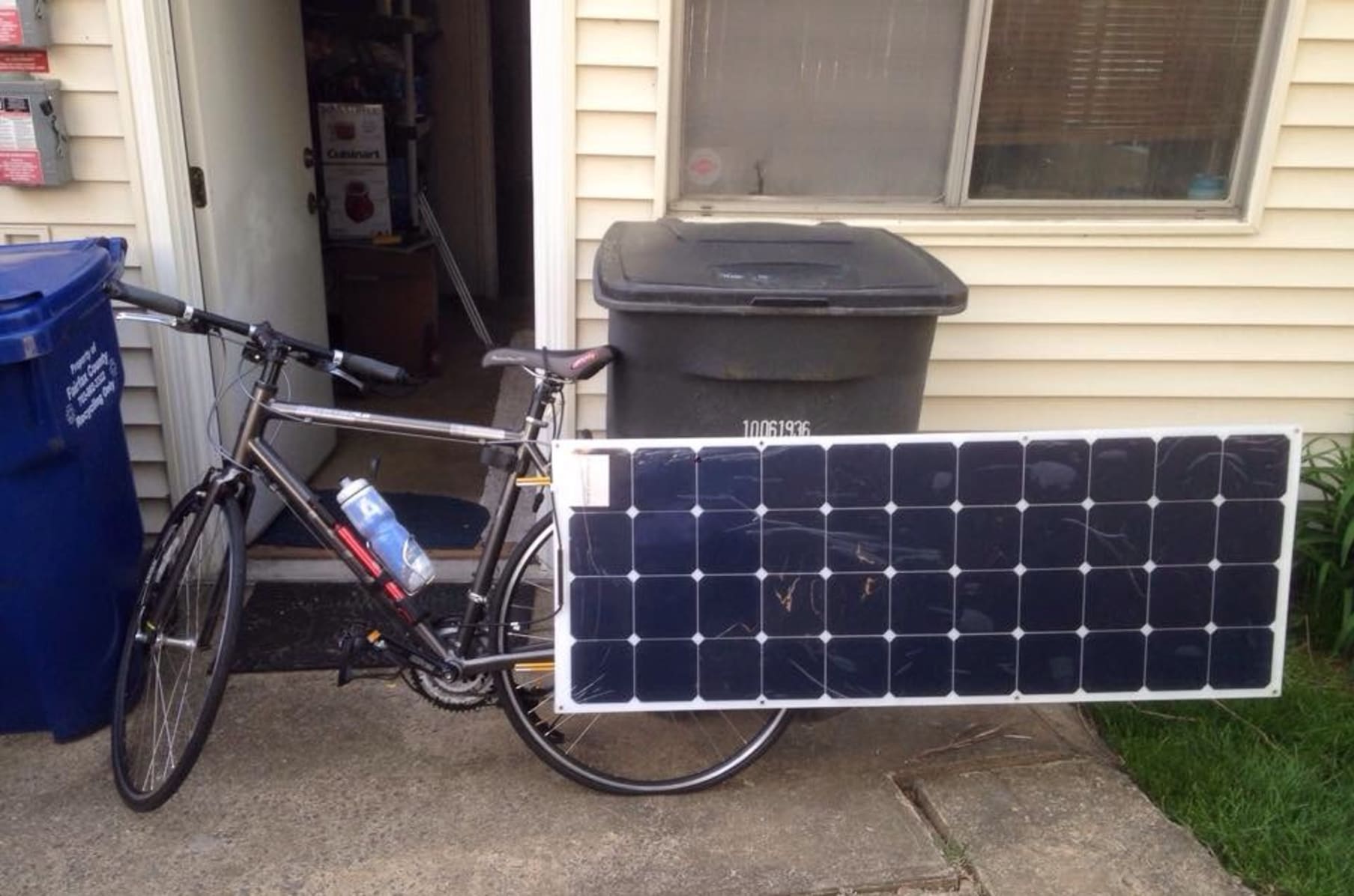 solar bike trailer