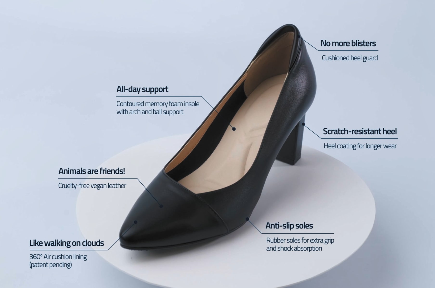 Cushioned heels new arrivals