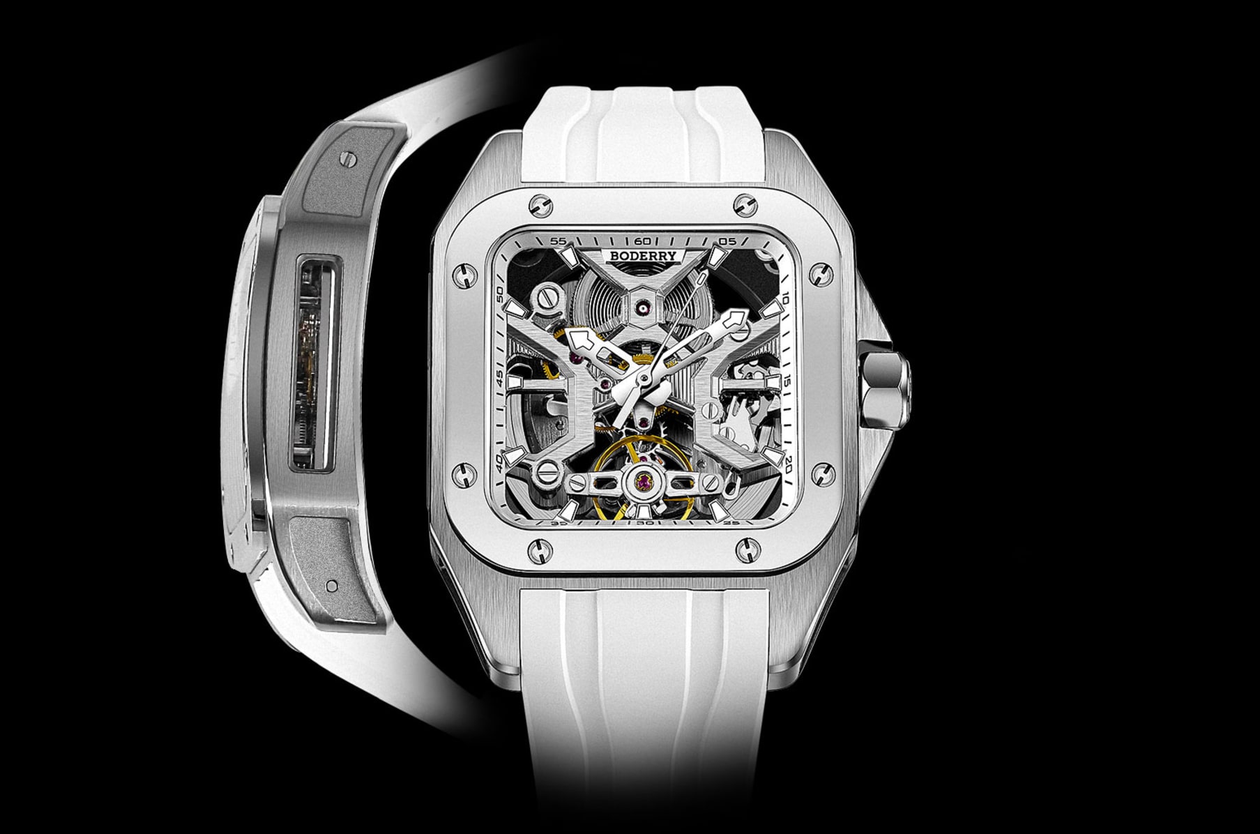 Hi-Beat 72hr Power Titanium Square Automatic Watch | Indiegogo