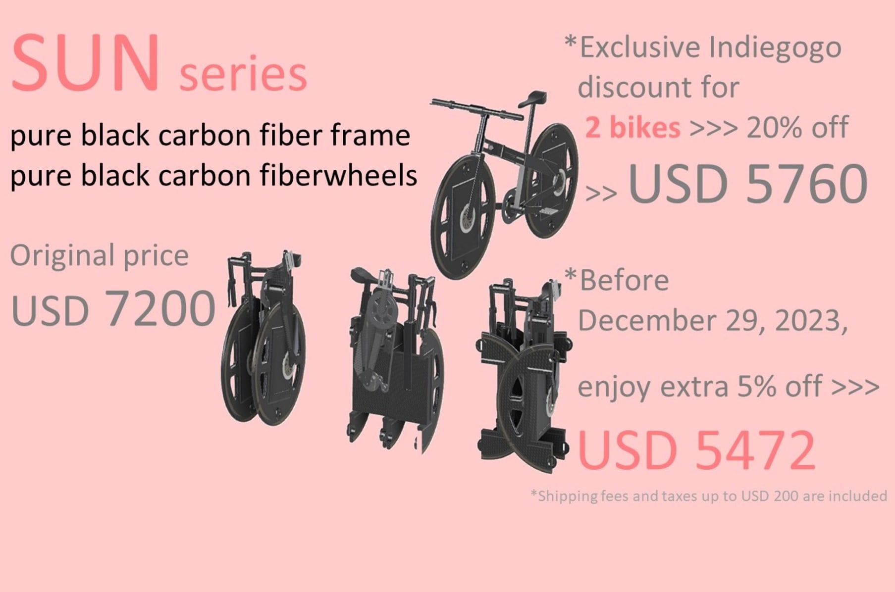 Indiegogo clearance folding bike