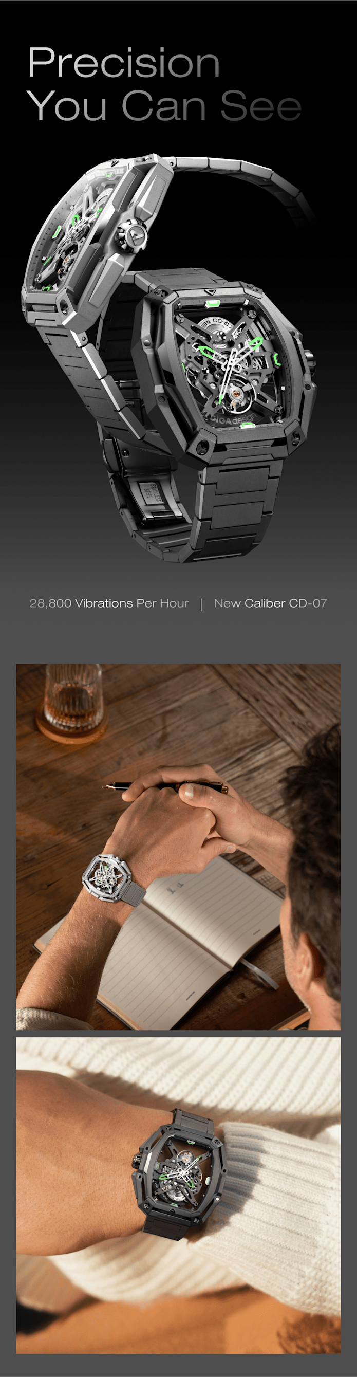 CIGA Design Z Hunter - Automatic Skeleton Watch | Indiegogo