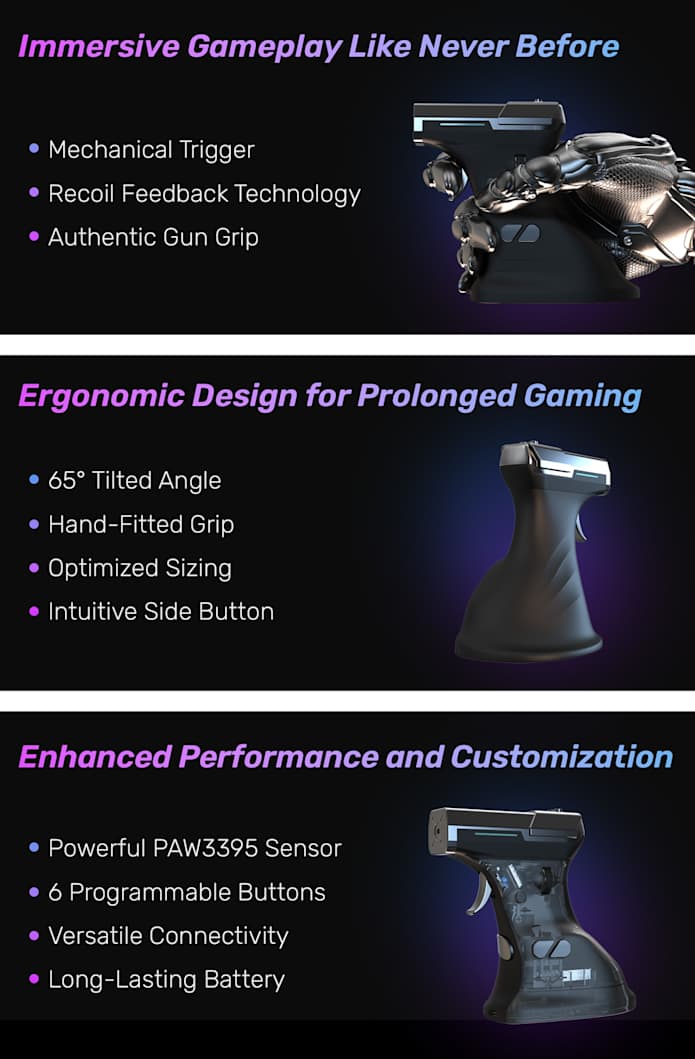 ErgoStrike7: Gun Mouse with FPS-Tailored Recoil | Indiegogo ErgoStrike7: Gun Mouse with FPS-Tailored Recoil | Indiegogo