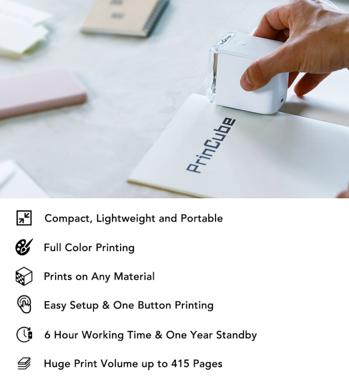 PrinCube-The World's Smallest Mobile Color Printer | Indiegogo