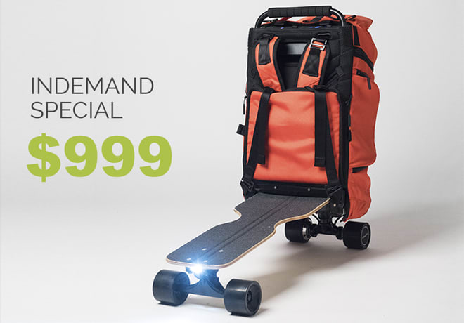 Electric skateboard backpack hotsell