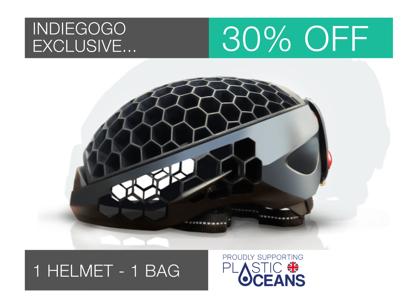 Indiegogo foldable bike helmet on sale